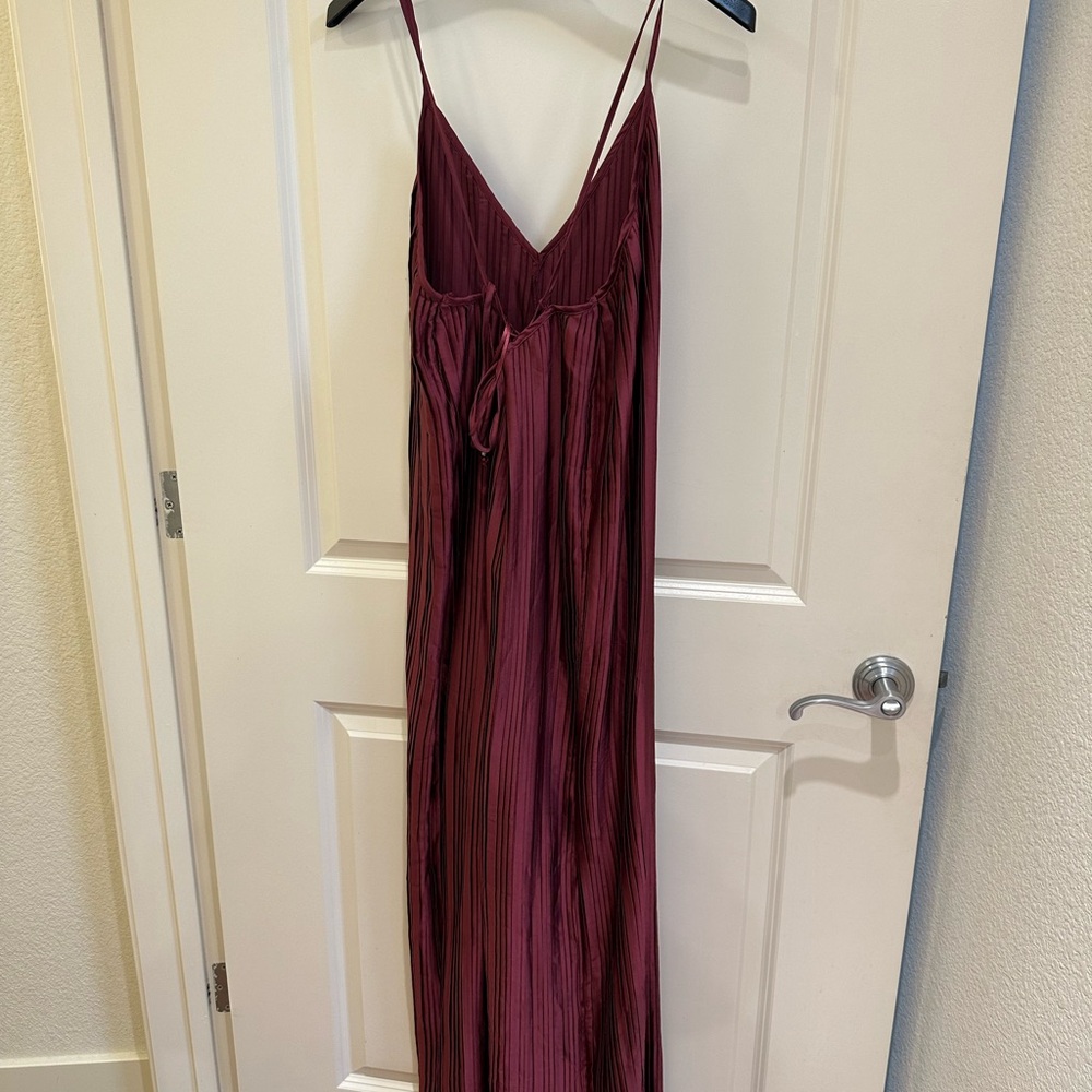 Anthropologie Burgundy Jumpsuit - Picture 2 of 3